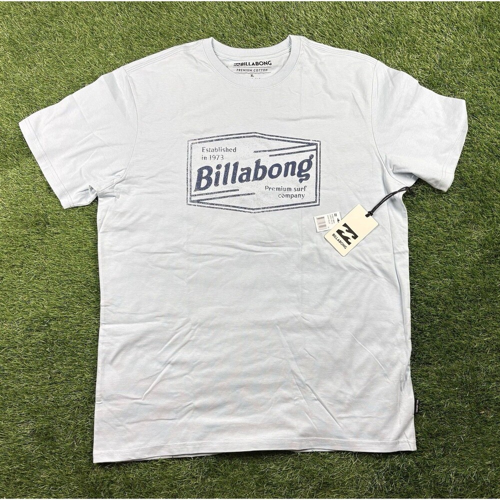 Billabong Surf Supply Graphic Logo Short Sleeve Crew Neck T-Shirt Blue Men's XL